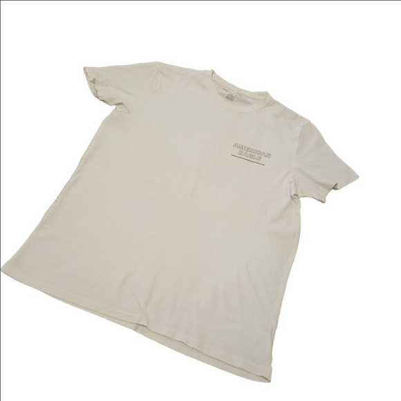 Men's American Eagle White Camo Graphic Short Sleeve Tee M - Picture 4 of 8